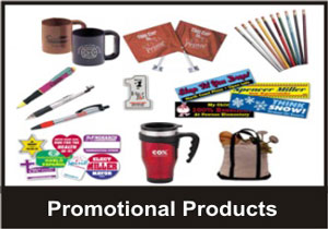 mugs, pens, bags, stickers, corporate printing